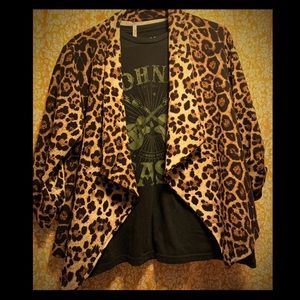 MOA Leopard Print Blazer
